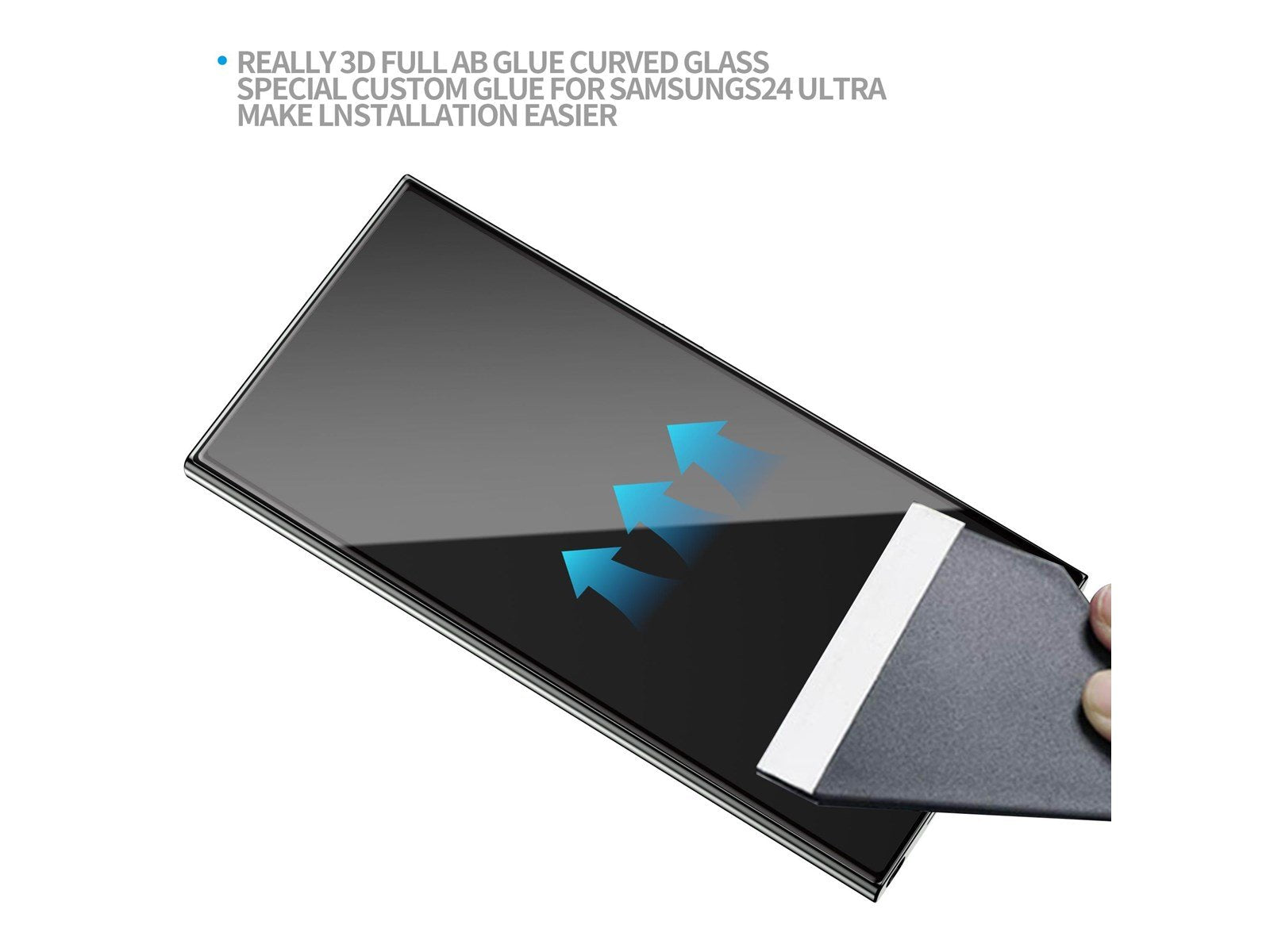 Blueo Full AB Glue 3D Curved Glass - S24 Ultra