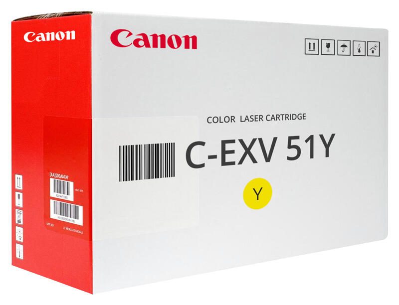 Canon Original Toner C-EXV51 4er-Set schwarz, cyan, magenta, gelb