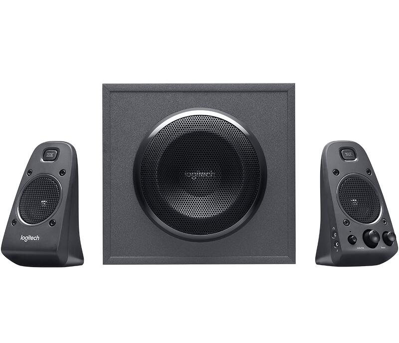 Logitech Z-625 2.1-Lautsprechersystem mit Subwoofer und Optischem Eingang