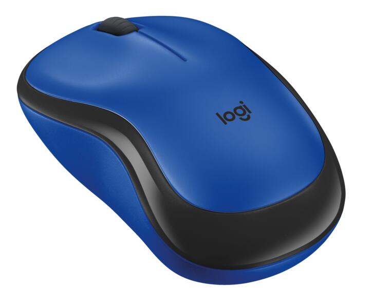 Logitech M220 Silent Wireless Maus (kabellos, blau)
