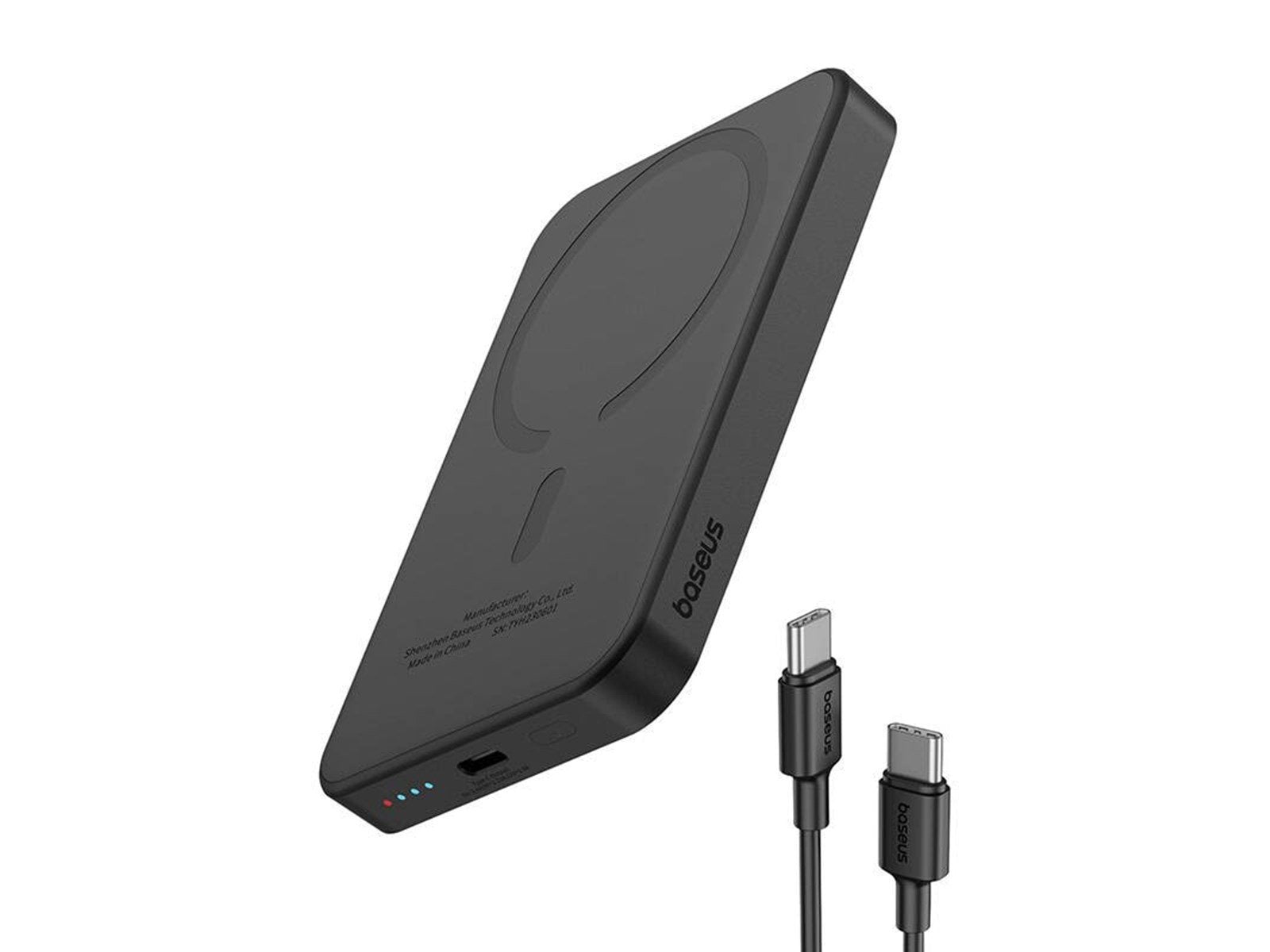 Baseus Magnetic Mini Powerbank 5000mAh USB-C 20W (black) Powerbank (Akku) - schwarz - 5000 mAh
