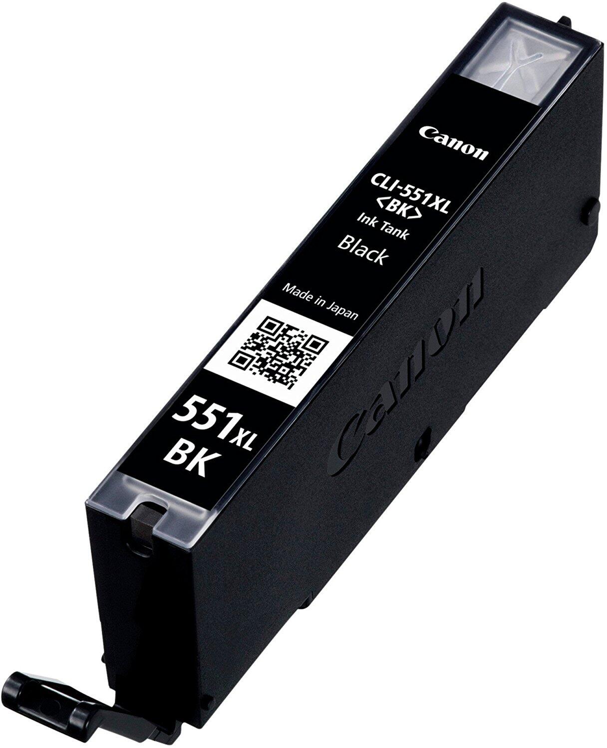 Canon Original CLI-551 XL Druckerpatronen Value Pack BK/C/M/Y + 50 Blatt Fotopapier (PP-201)