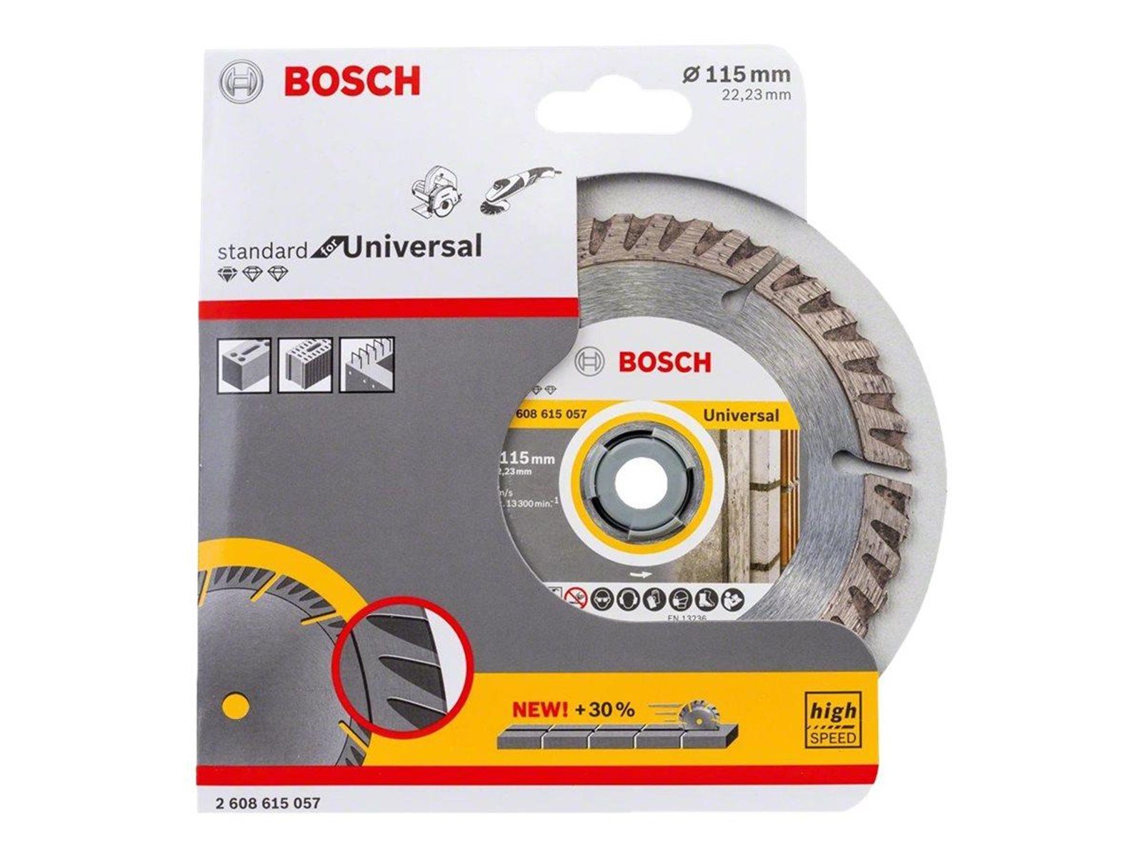 Bosch Standard for Universal diamond cutting disc - for concrete masonry universal building materials