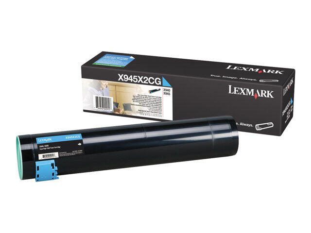 Lexmark Original Toner Standard Variante cyan 22.000 Seiten (X945X2CG) für X940e, X945e