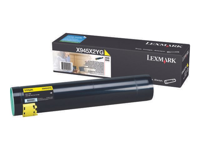 Lexmark Original Toner Standard Variante gelb 22.000 Seiten (X945X2YG) für X940e, X945e