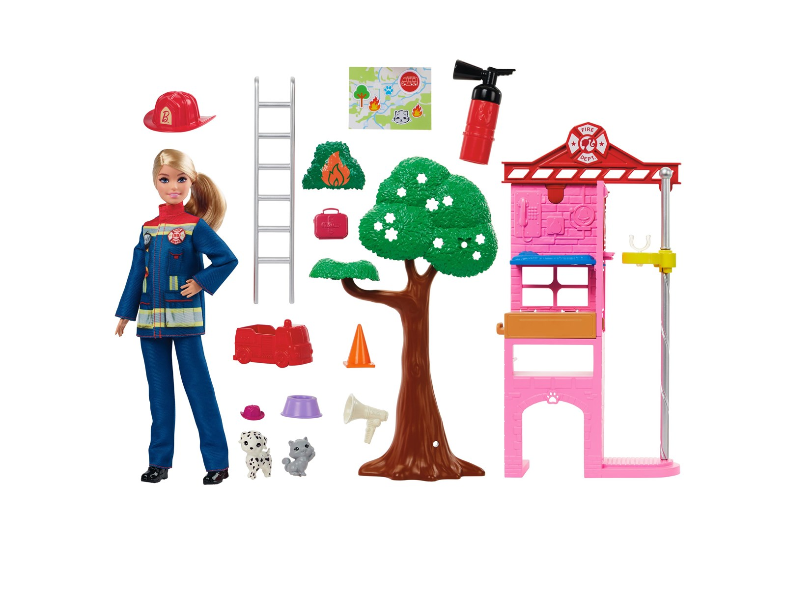 Barbie Career Fire Fighter Playset
