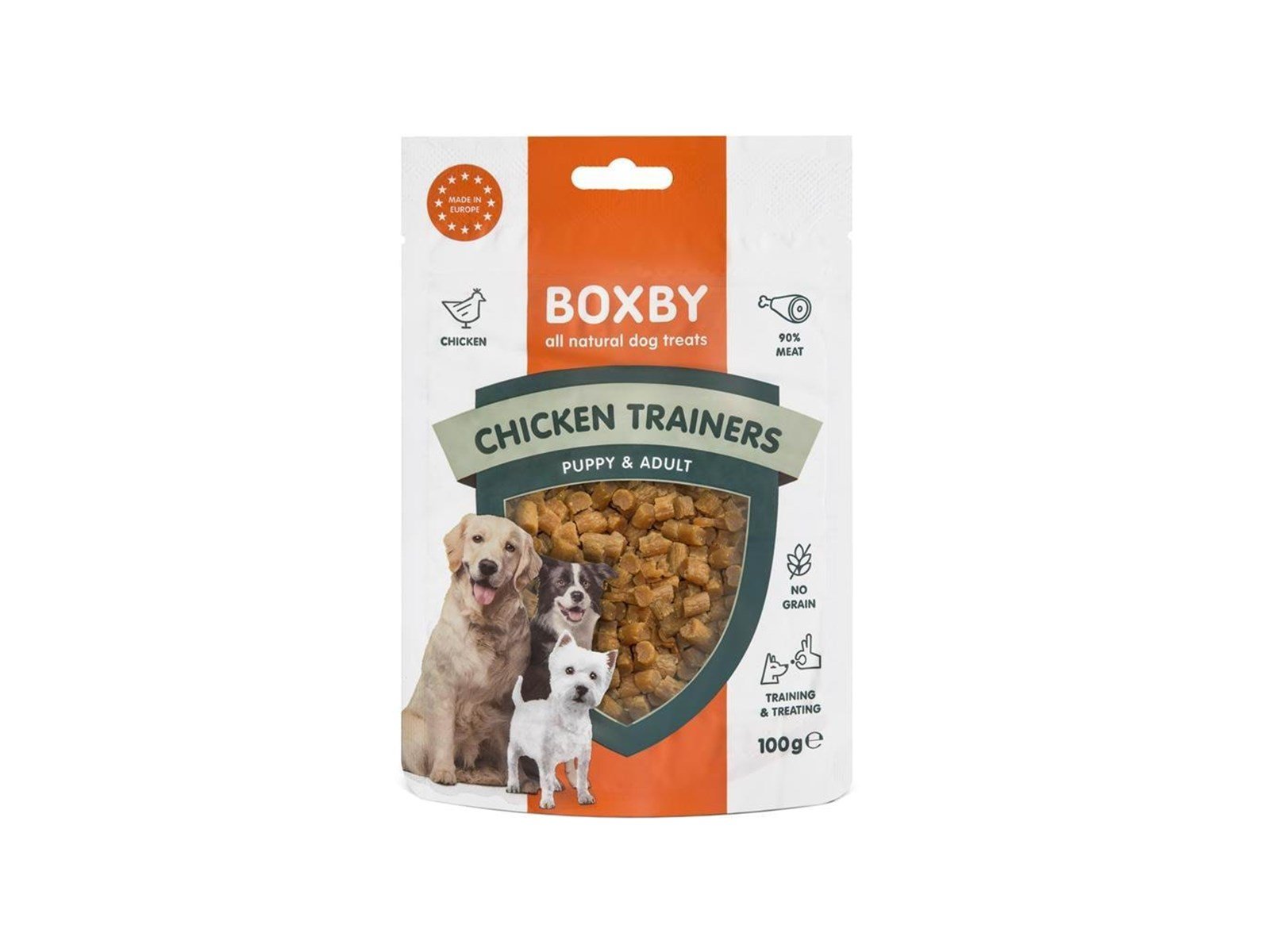 BOXBY Dog Treats Chicken Trainers 100g