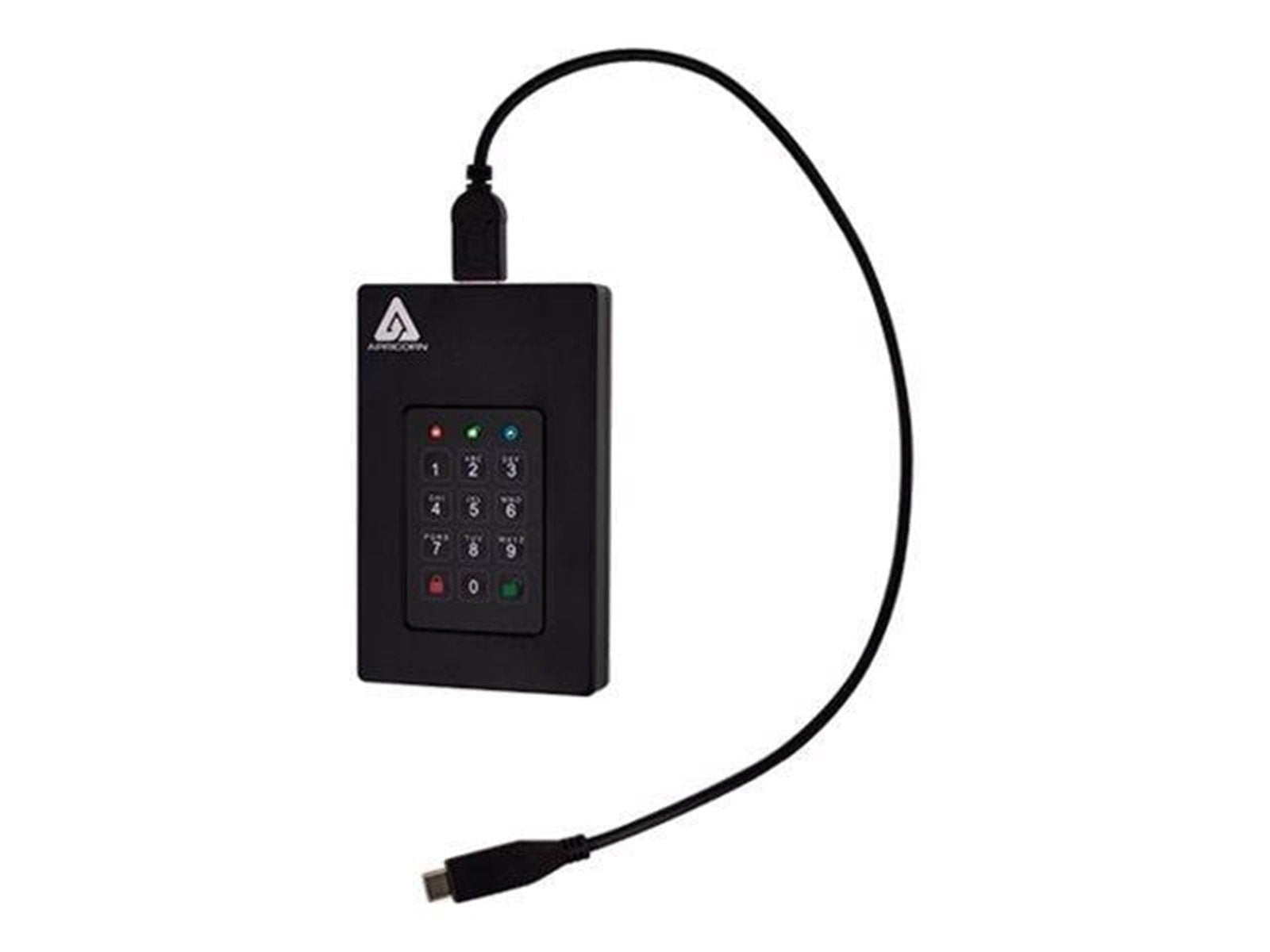 Apricorn Aegis Fortress L3 - Extern Festplatte - 4TB - Schwarz