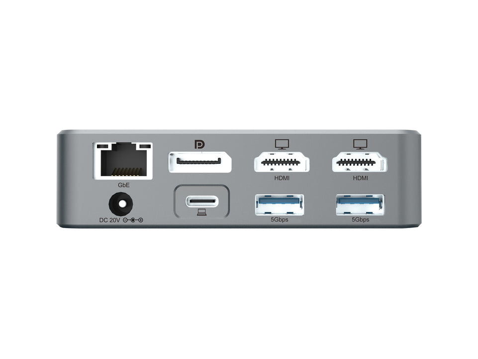 CONCEPTRONIC Dock USB-C->2xHDMI,2xUSB-C,4xUSB-A,DP,GbE LAN