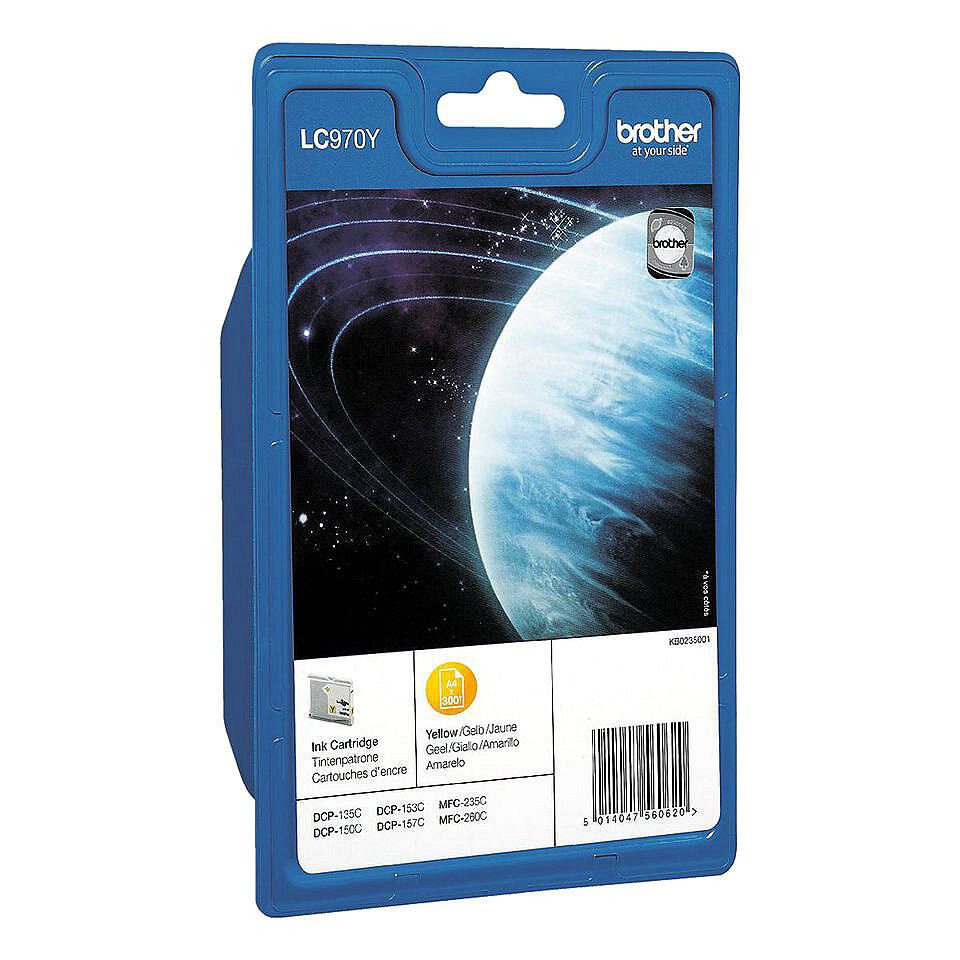 Brother Original LC-970Y Druckerpatrone gelb 300 Seiten (LC970Y)