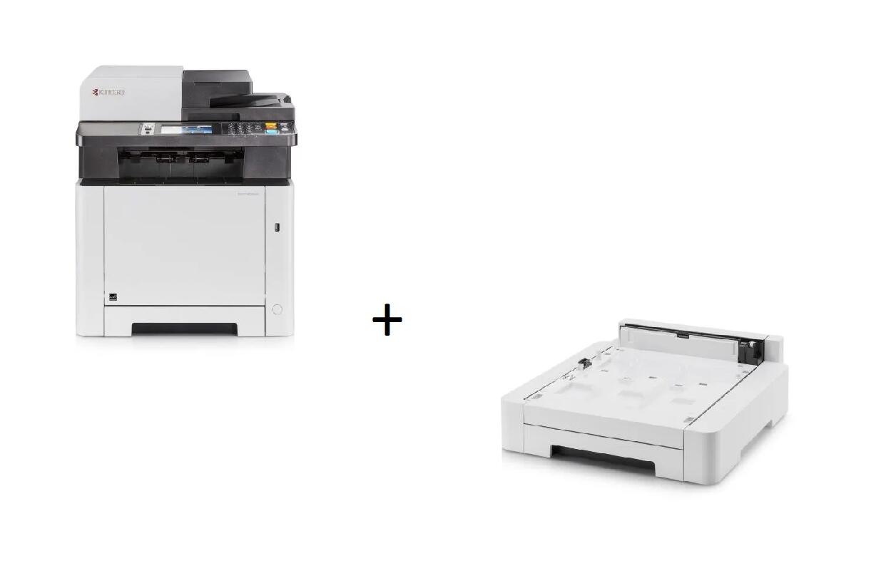 KYOCERA Klimaschutz-System ECOSYS M5526cdw Farblaser-Multifunktionsgerät inkl. Kyocera Papierkassette PF-5110 (1203R60UN
