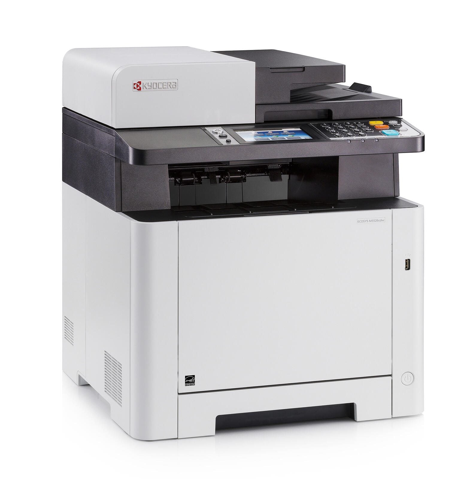 KYOCERA Klimaschutz-System ECOSYS M5526cdw Farblaser-Multifunktionsgerät inkl. Kyocera Papierkassette PF-5110 (1203R60UN