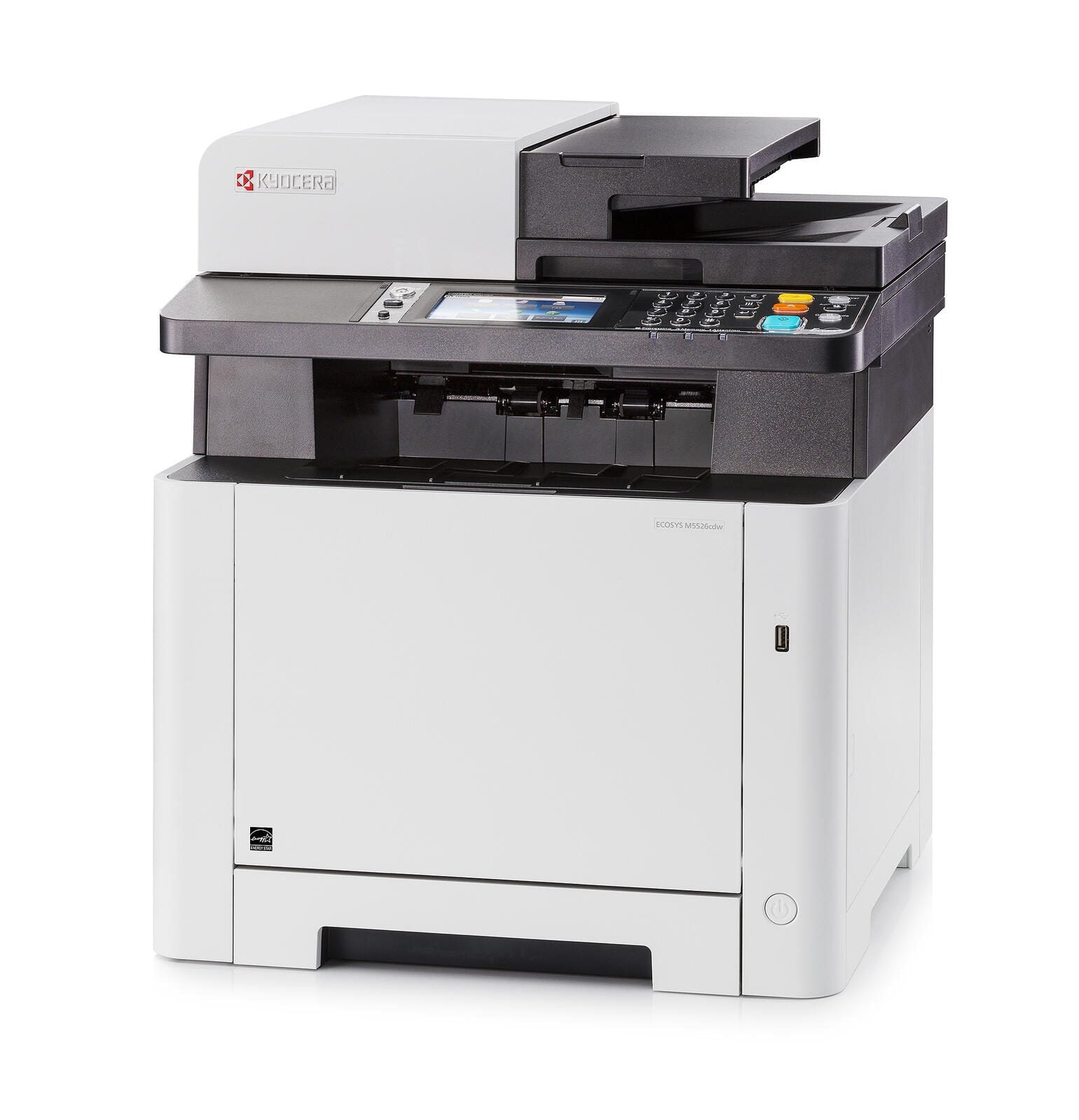 KYOCERA Klimaschutz-System ECOSYS M5526cdw Farblaser-Multifunktionsgerät inkl. Kyocera Papierkassette PF-5110 (1203R60UN