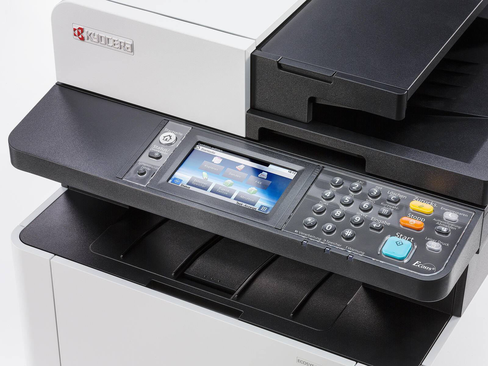KYOCERA Klimaschutz-System ECOSYS M5526cdw Farblaser-Multifunktionsgerät inkl. Kyocera Papierkassette PF-5110 (1203R60UN