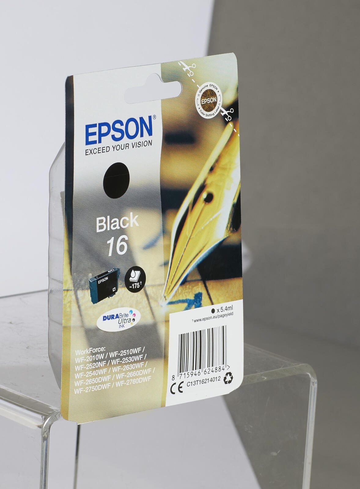 Epson Original 16 Füller Druckerpatrone - schwarz (C13T16214012)