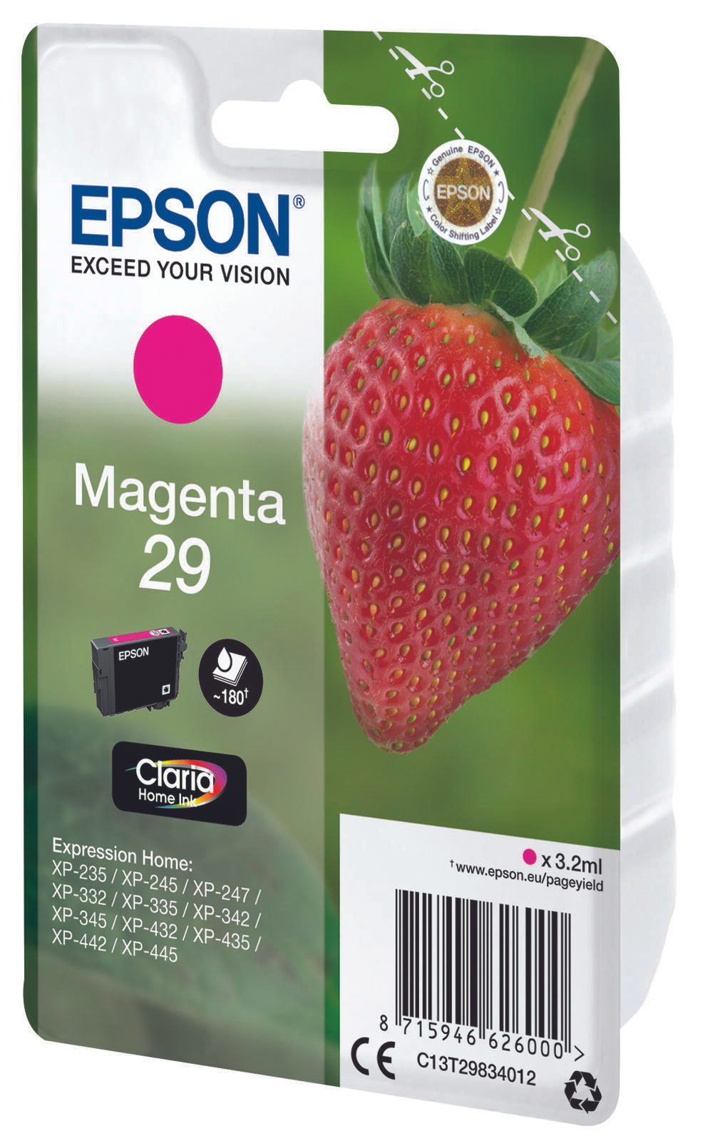 Epson Original 29 Erbeere Druckerpatrone - magenta (C13T29834012)