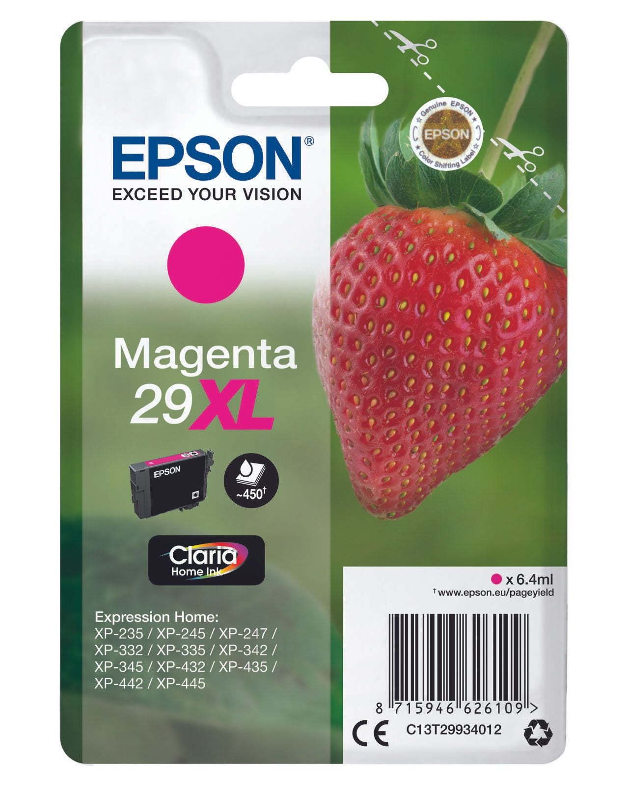 Epson Original 29XL Erdbeere Druckerpatrone - magenta (C13T29934012)