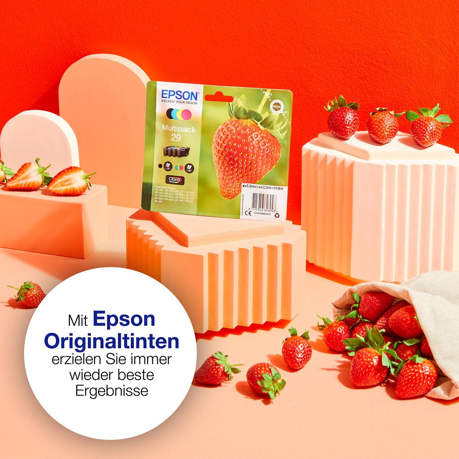 Epson Original 29XL Erdbeere Druckerpatronen - 4er Multipack (C13T29964012)