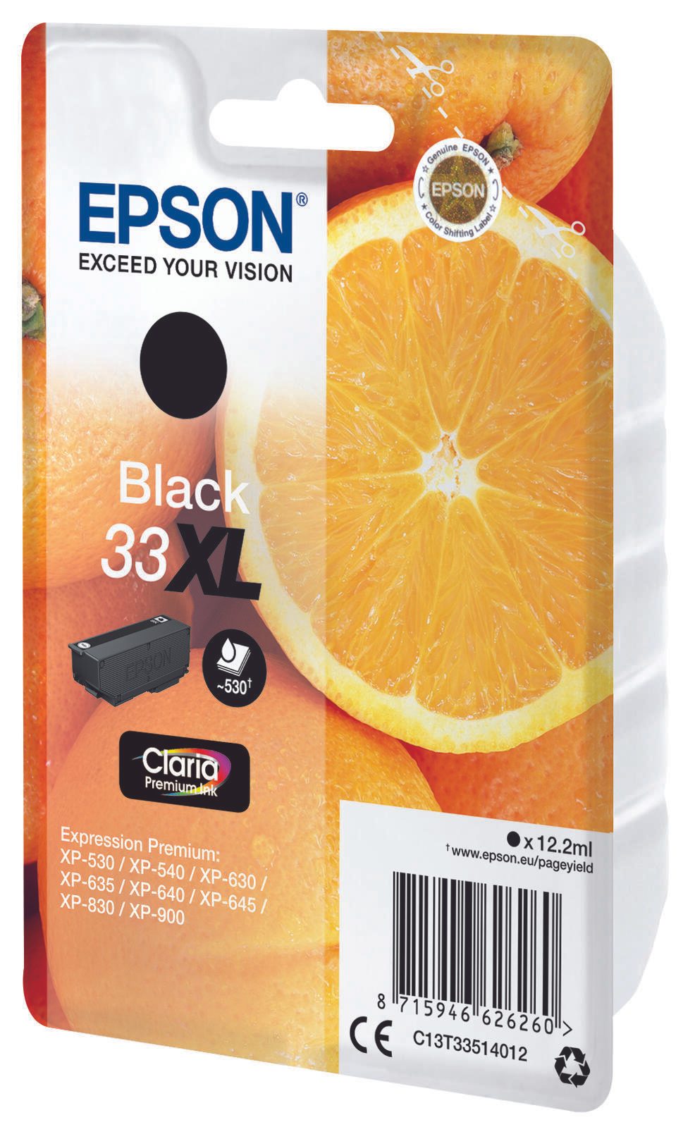 Epson Original 33XL Orange Druckerpatrone - schwarz (C13T33514012)