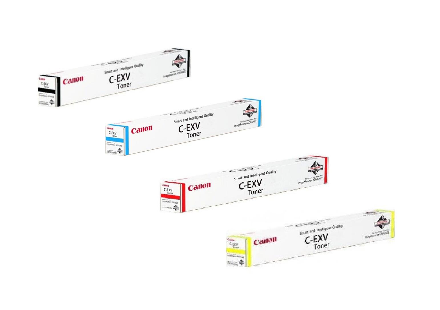 Canon Original Toner C-EXV52 4er-Set schwarz, cyan, magenta, gelb (OP0998C002)
