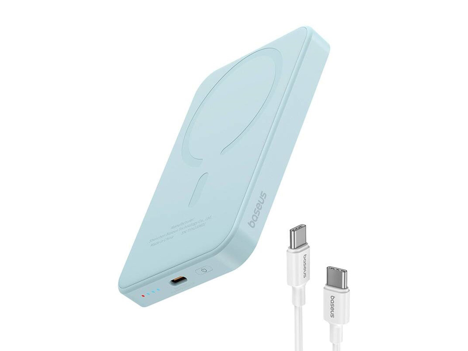Baseus Magnetic Mini Powerbank 5000mAh 20W (Blue) Powerbank (Akku) - Blau - 5000 mAh
