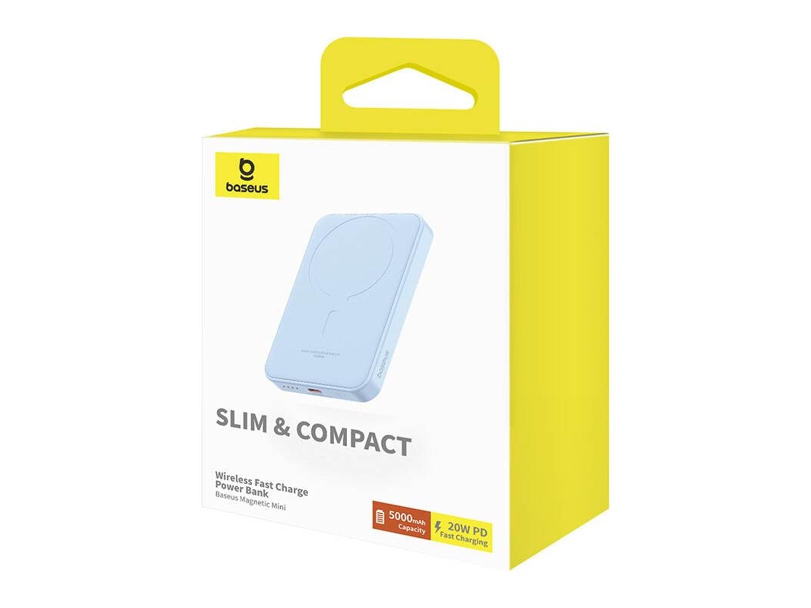 Baseus Magnetic Mini Powerbank 5000mAh 20W (Blue) Powerbank (Akku) - Blau - 5000 mAh