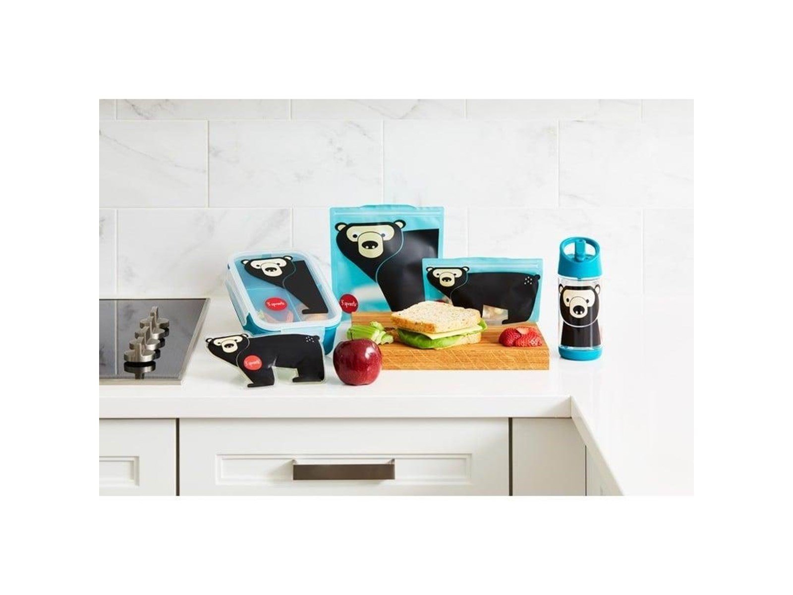 3 Sprouts - Bento Box - Teal Bear