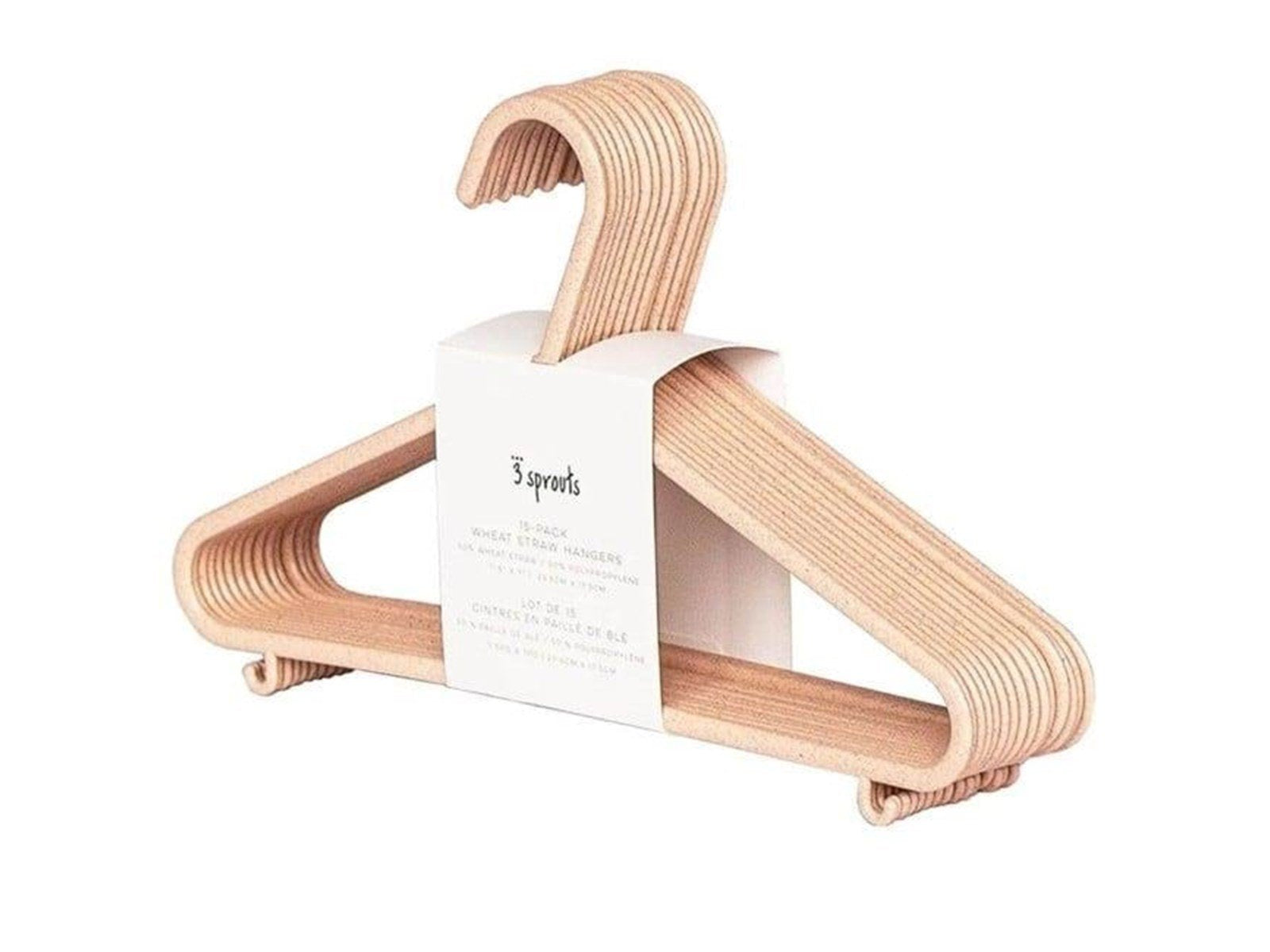 3 Sprouts - Hanger In Wheat Straw 15 pcs Rosa