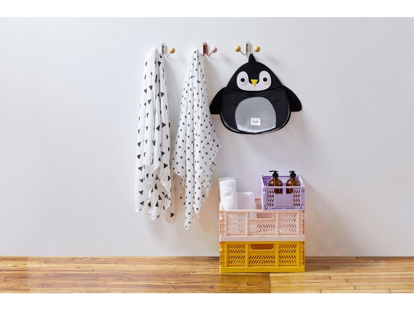 3 Sprouts - Modern Folding Crate Large Yellow