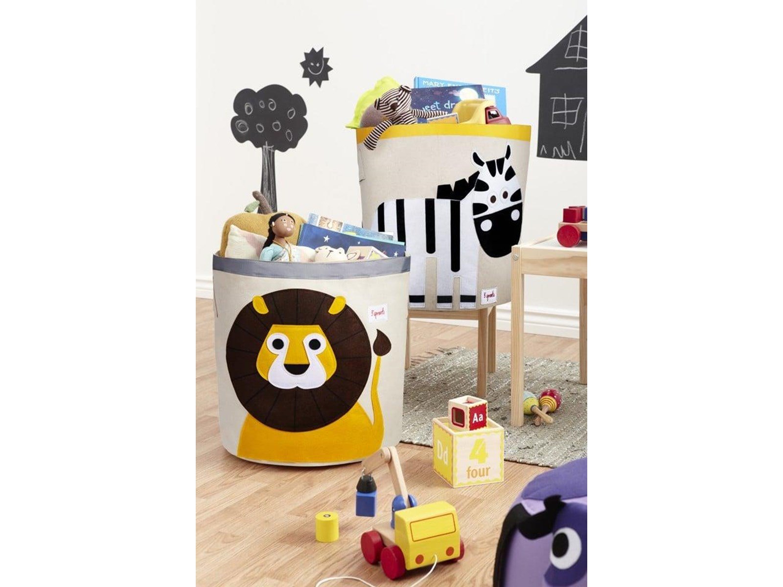 3 Sprouts - Storage Bin - Yellow Lion