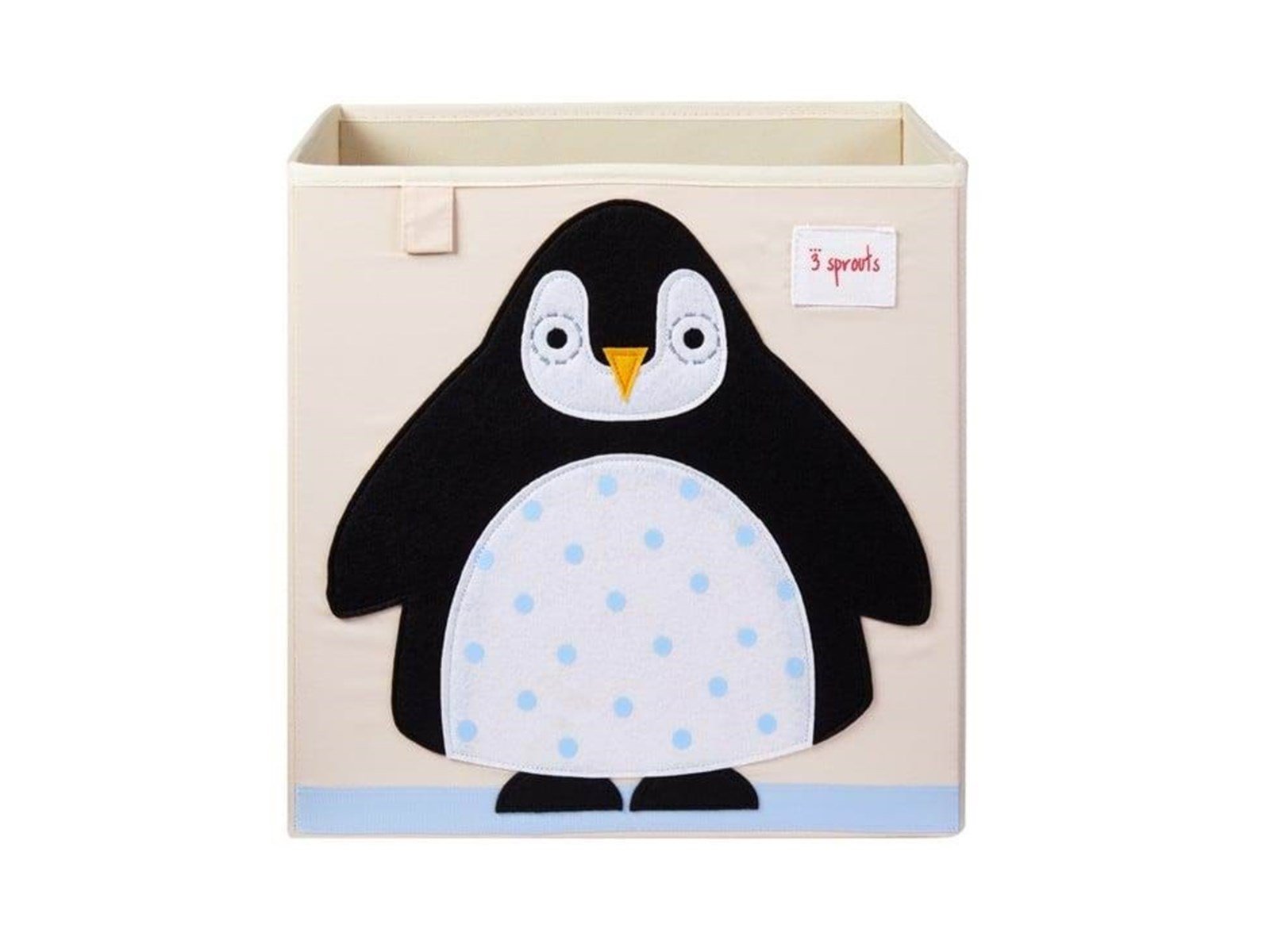 3 Sprouts Storage Box - Black Penguin