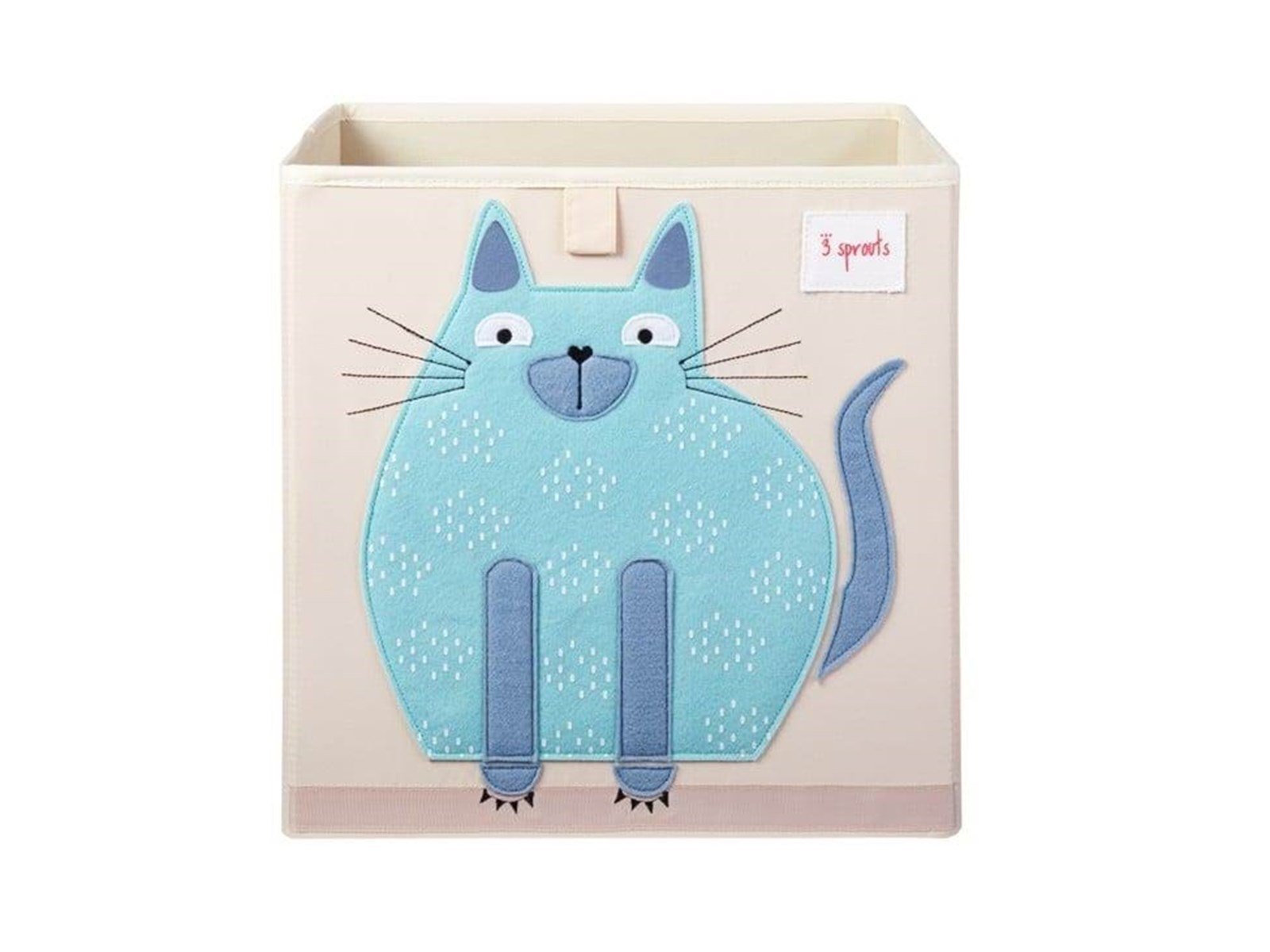 3 Sprouts Storage Box - Blue Cat