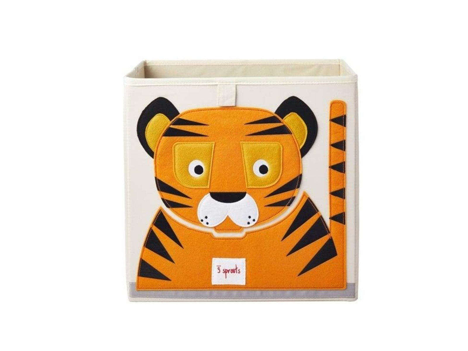 3 Sprouts Storage Box - Orange Tiger