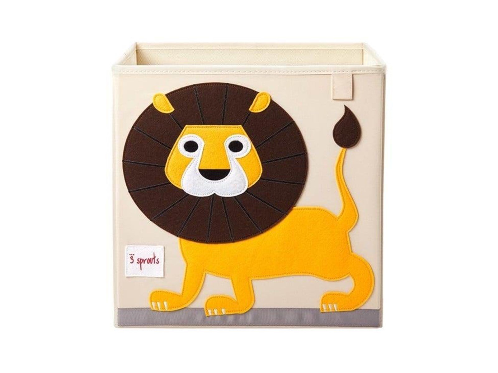 3 Sprouts Storage Box - Yellow Lion