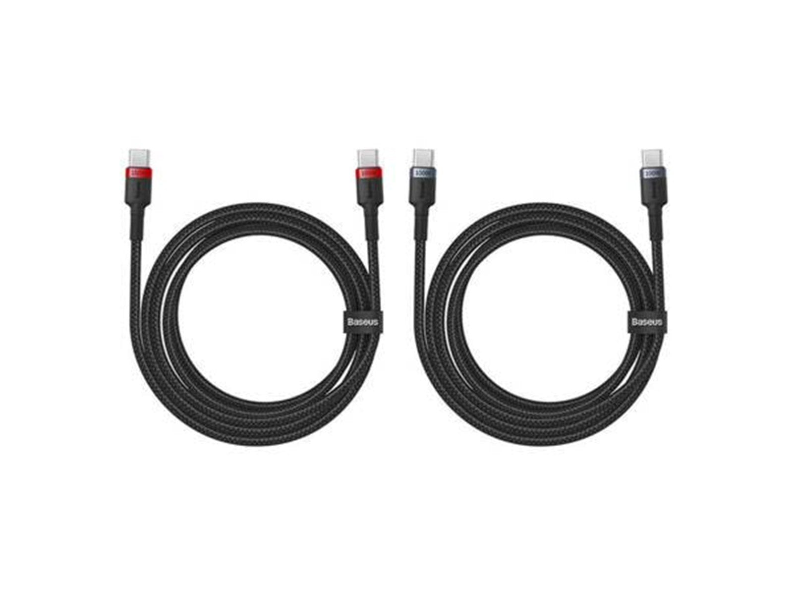 Baseus Cafule USB-C to USB-C 100W.2m 2pcs (red-black gray-black) cable.
