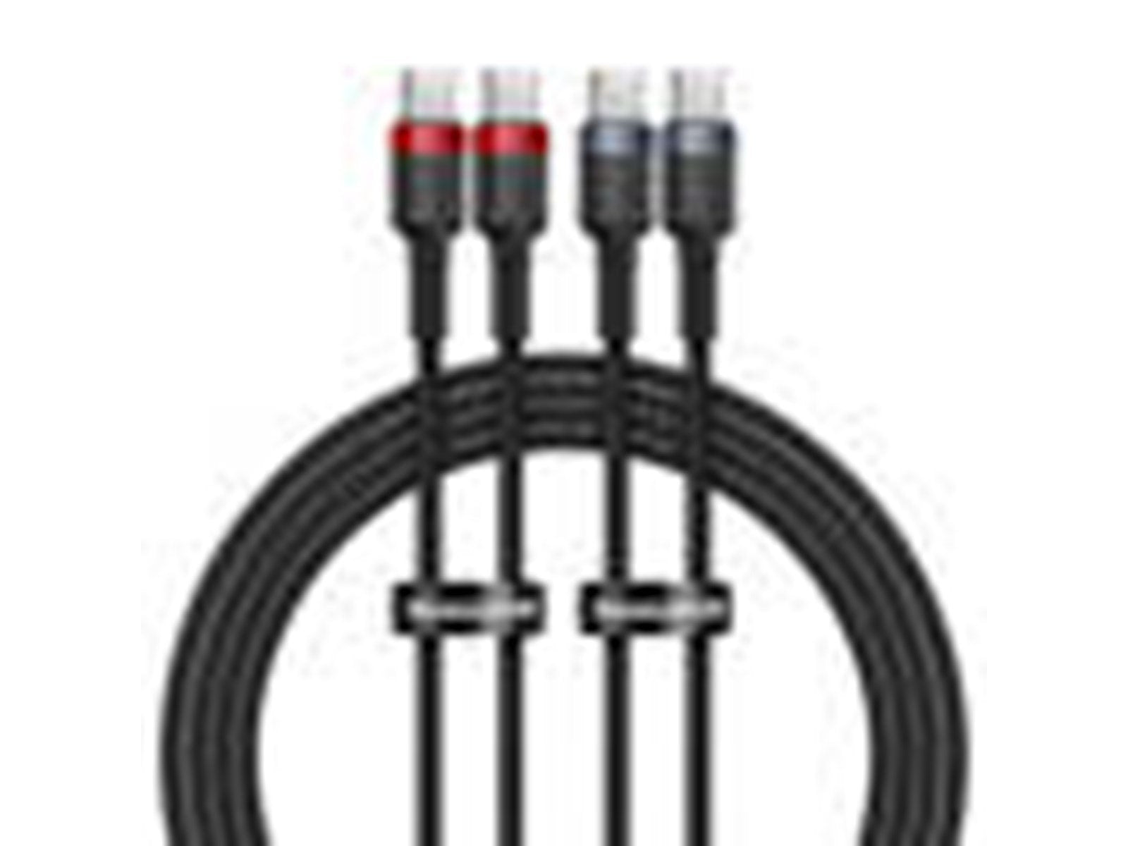 Baseus Cafule USB-C to USB-C 100W.2m 2pcs (red-black gray-black) cable.