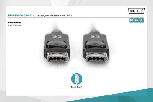 DIGITUS DisplayPort-Anschlusskabel 2m