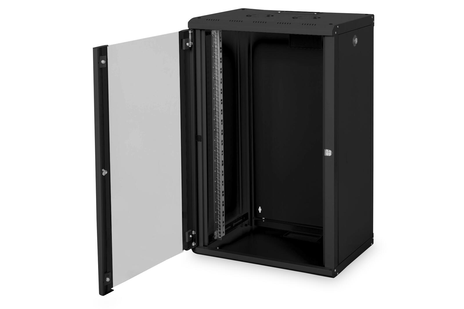 Digitus 20HE 19'-Wandgehäuse Unique Serie RAL 9005 schwarz
