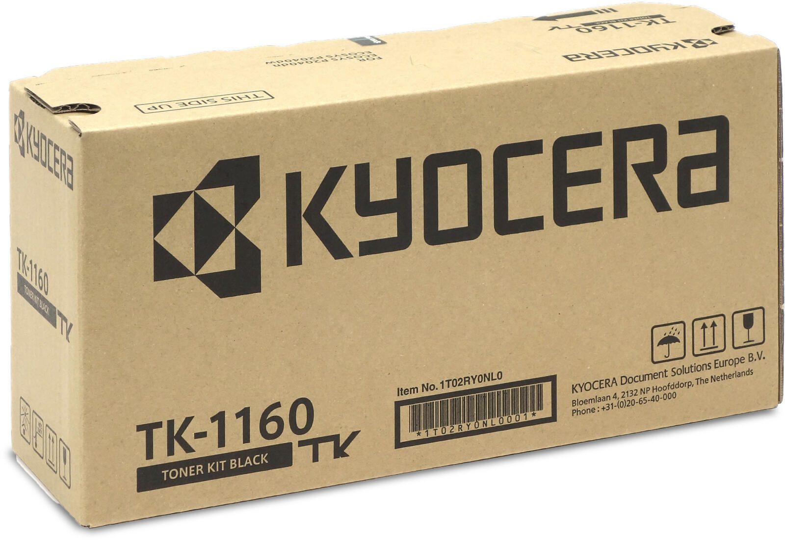 Kyocera Original TK-1160 Toner schwarz 7.200 Seiten (1T02RY0NL0) für P2235, P2040