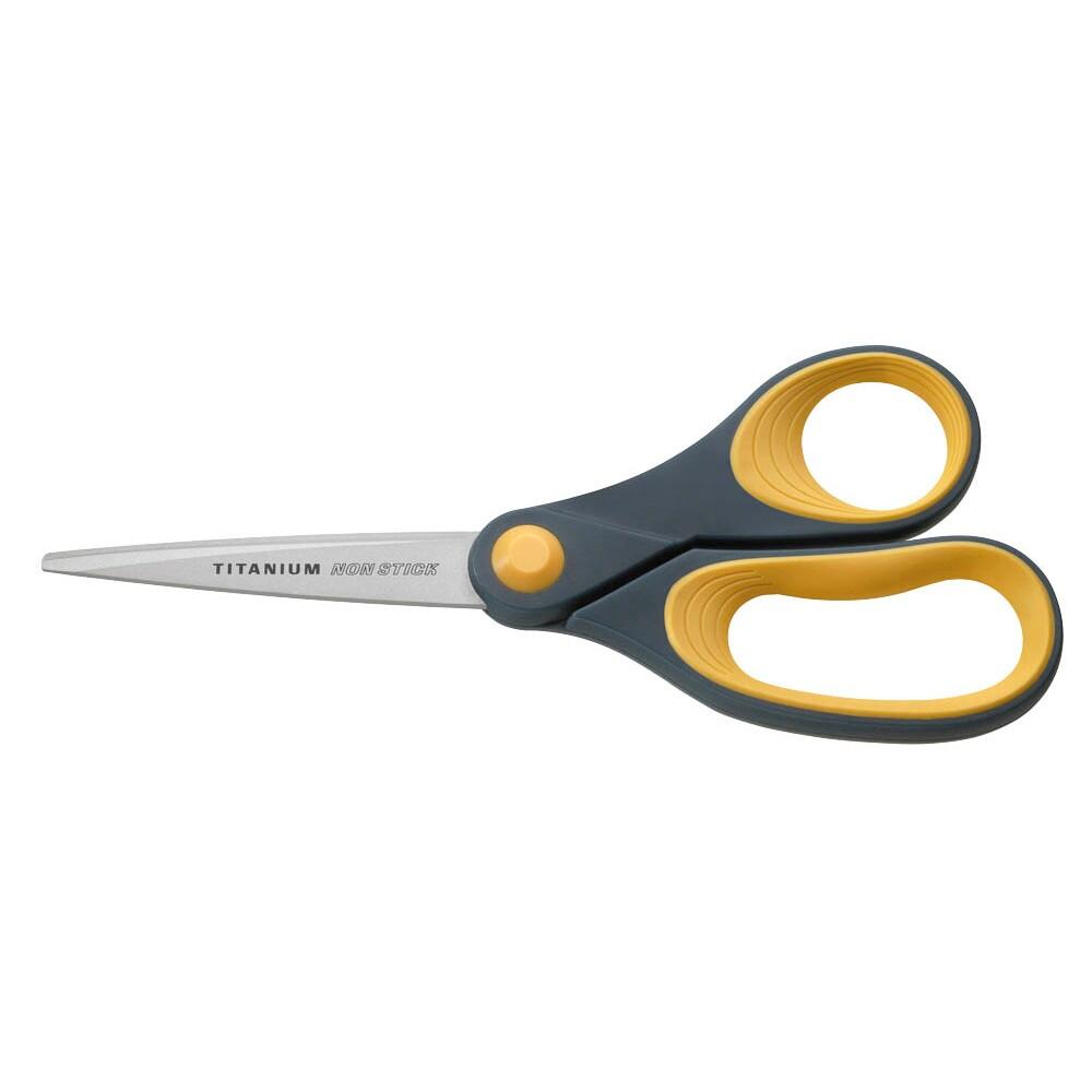 WESTCOTT Antihaftschere TITANIUM NON STICK 21,0 cm - grau-gelb
