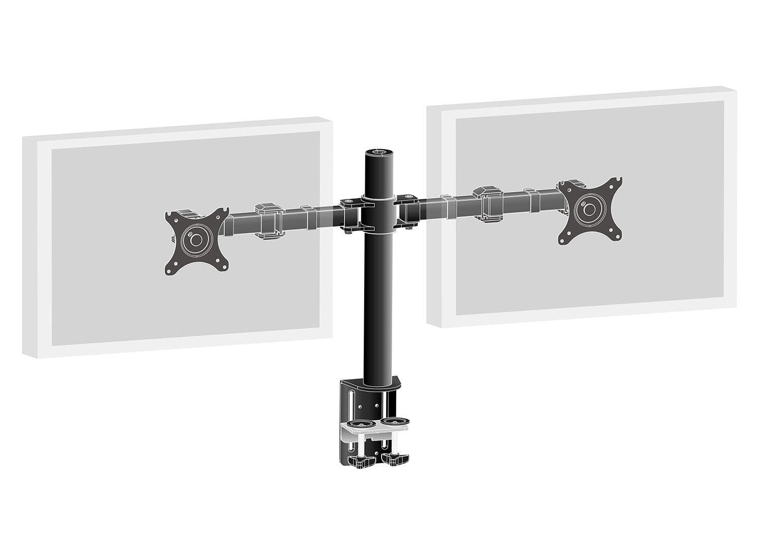 iiyama Dual-Monitorhalterung DS1002C-B1 für Displays bis 30' Schwarz