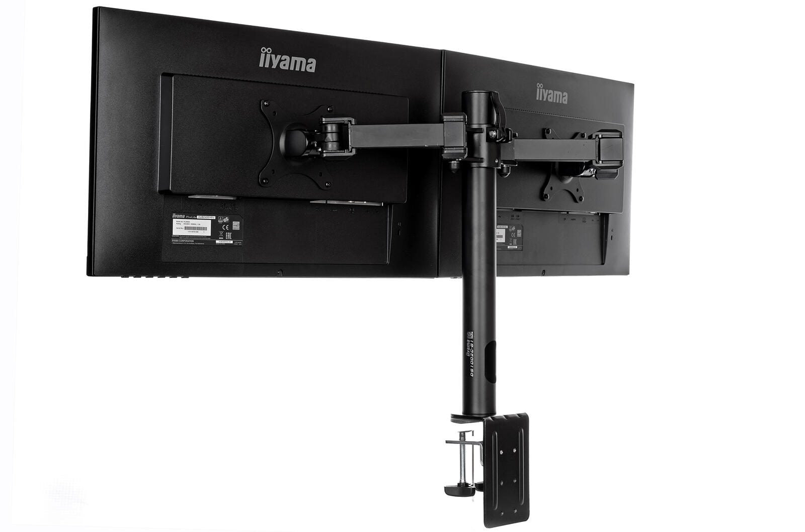 iiyama Dual-Monitorhalterung DS1002C-B1 für Displays bis 30' Schwarz