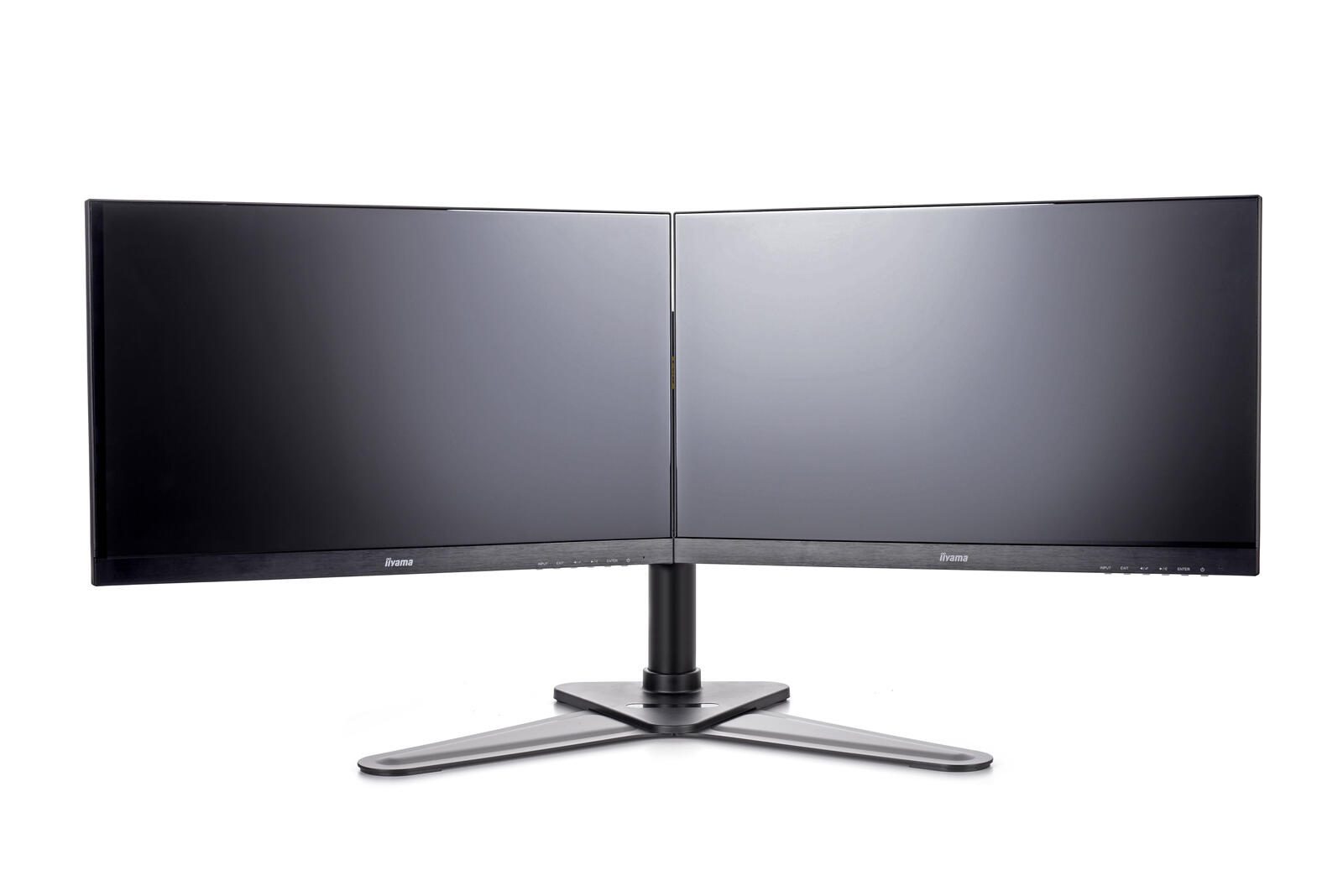 iiyama Dual-Monitorhalterung DS1002D-B1 für zwei Displays bis 30 Zoll