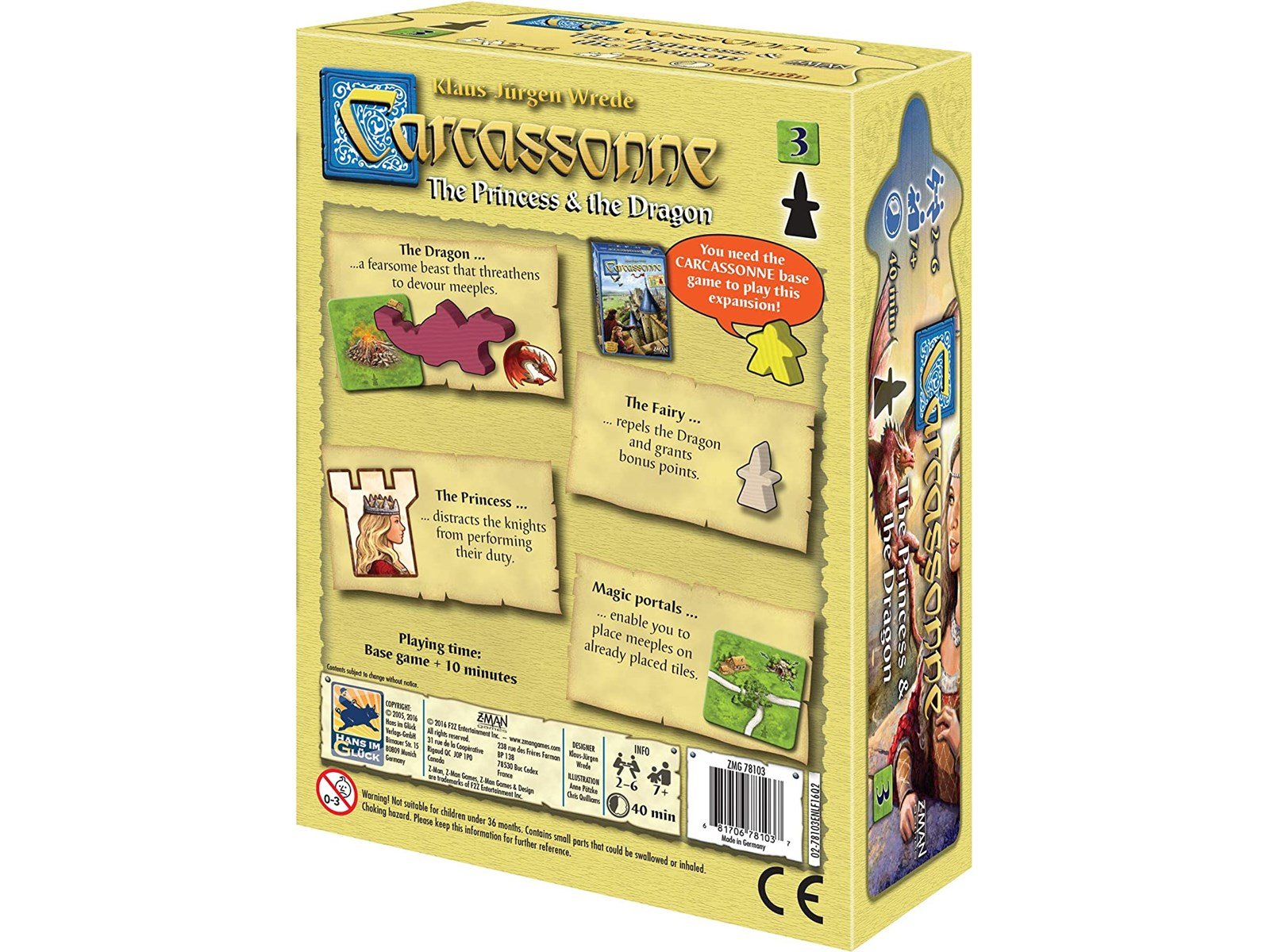 Asmodee Carcassonne - The Princess & The Dragon (Nordic)