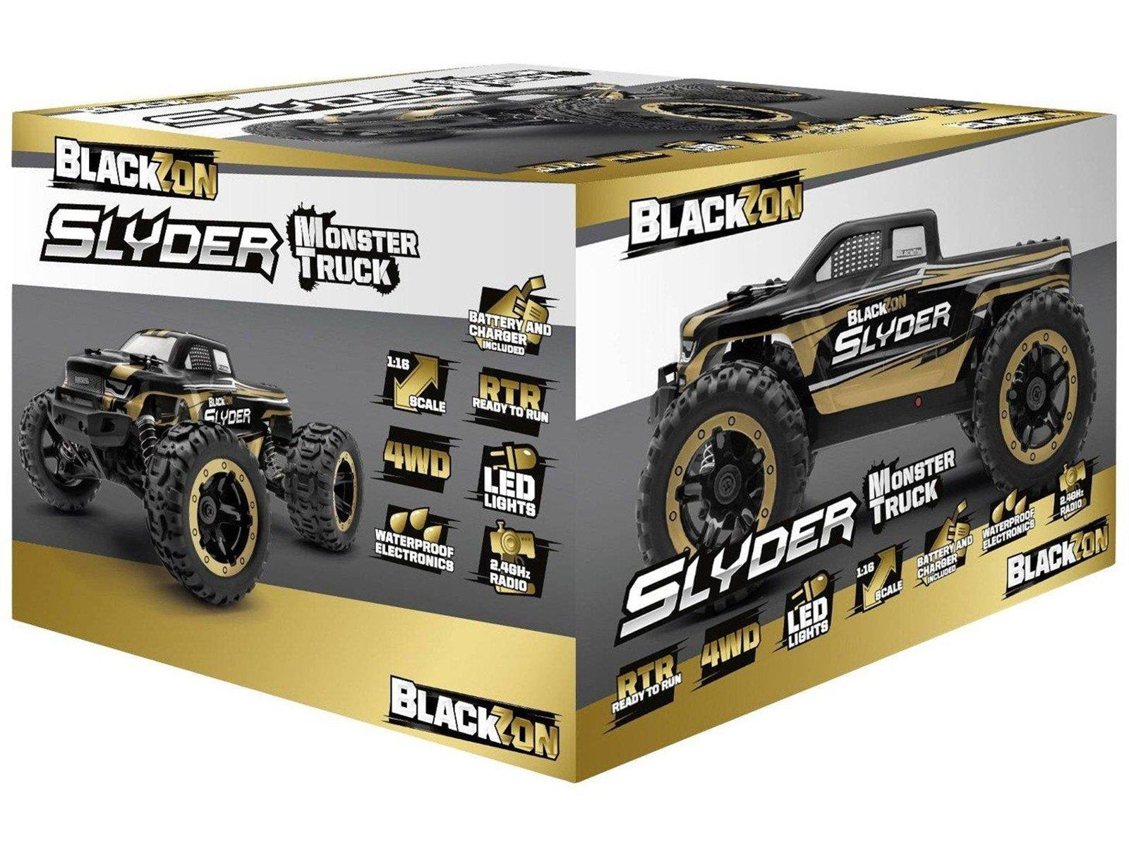 BLACKZON - Slyder MT 1/16 4WD Electric Monster Truck - Gold