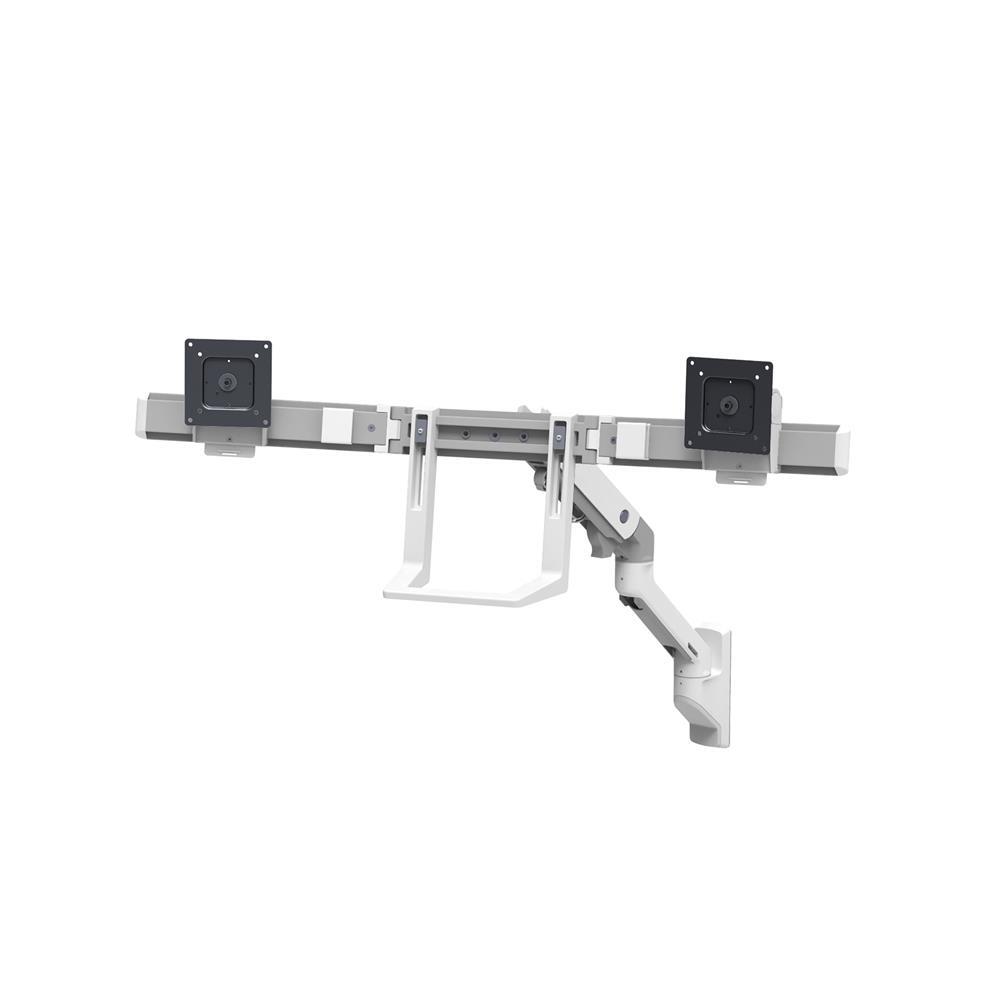 Ergotron HX Dual Monitorarm Wandhalterung für zwei Monitore bis 81,28 cm (32 Zoll) weiß