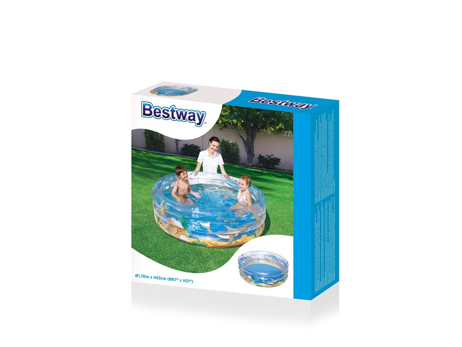 Bestway - Rainbow Splash Play Pool 170x53x53cm (51048)