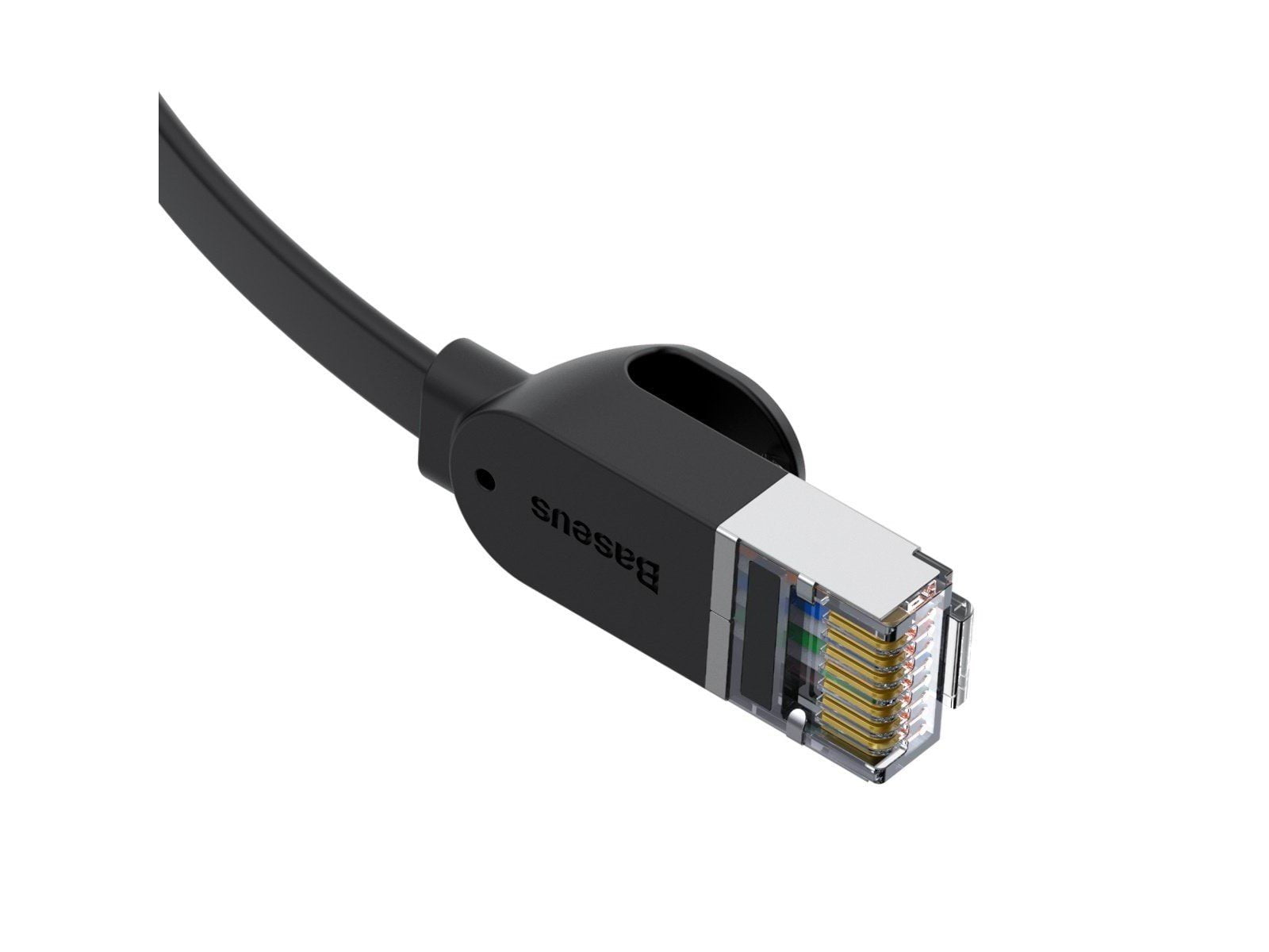 Baseus Cat 6 UTP Ethernet RJ45 Cable Flat 0.5m black - Schwarz - 0.5 meter
