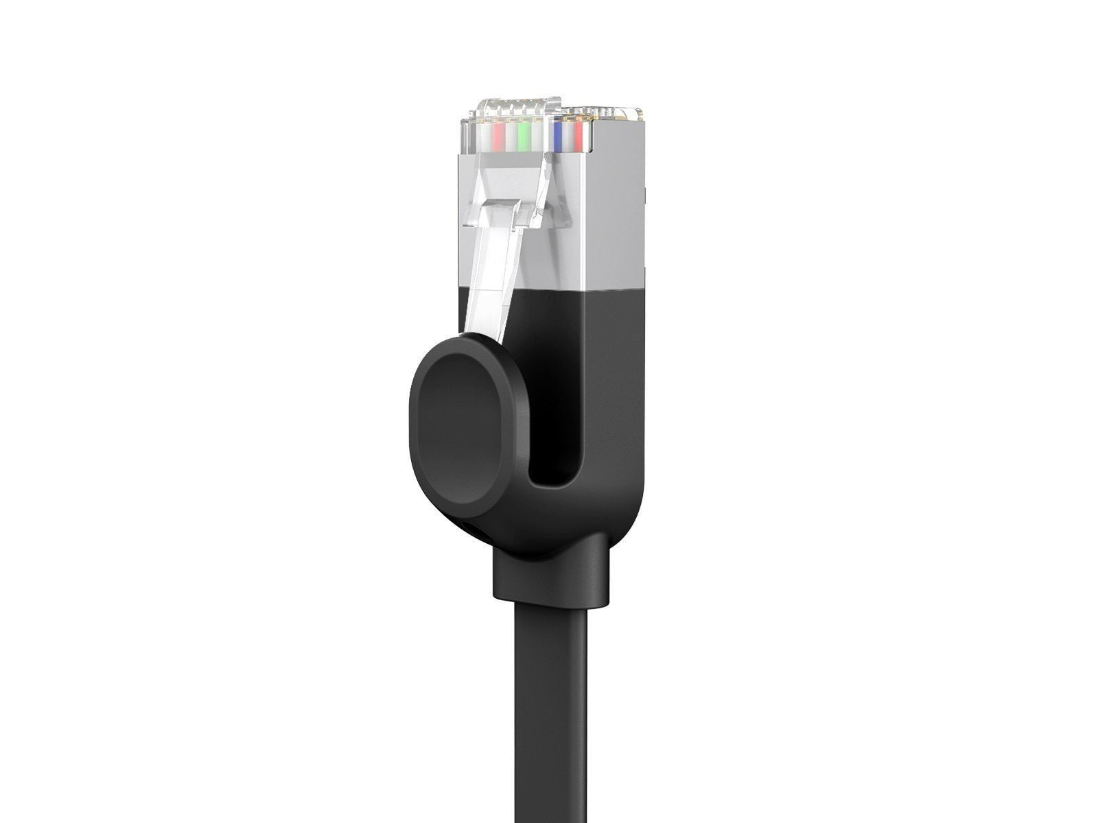 Baseus Cat 6 UTP Ethernet RJ45 Cable Flat 0.5m black - Schwarz - 0.5 meter