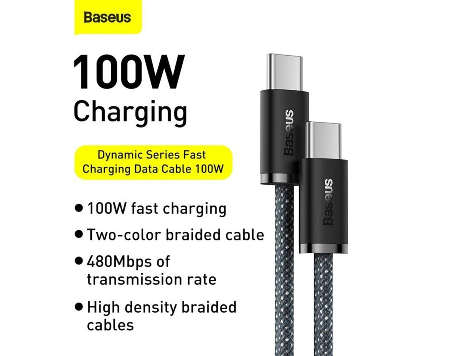 Baseus USB-C to USB-C Dynamic - 100W - 1m - (grey)